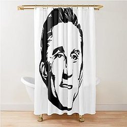 Kirk Douglas Stencil Artwork Shower Curtain