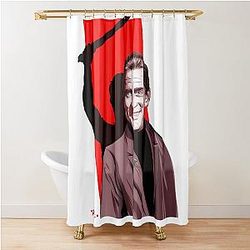 Kirk Douglas - An illustration by Paul Cemmick Shower Curtain
