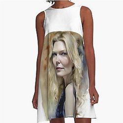 Delicacy Kirsten Dunst in A-Line Dress