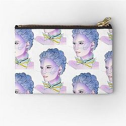 Portrait of Marie Antoinette in Blue Kirsten Dunst Pouch