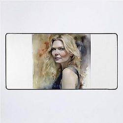 Delicacy Kirsten Dunst In Watercolors Desk Mat