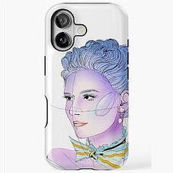 Portrait of Marie Antoinette in Blue iPhone Case
