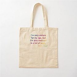 Kirsten Dunst: I'm very mature for my age but I'm also innocent in a lot of ways Cotton Tote Bag