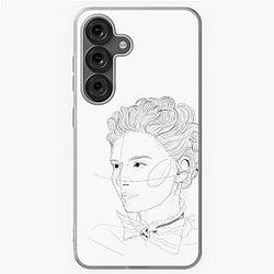 Portrait of Marie Antoinette Line Art Kirsten Dunst Samsung Galaxy Soft Case