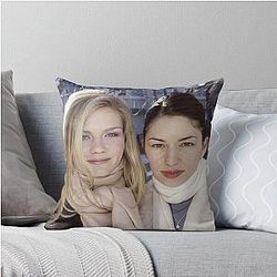 Kirsten Dunst and Sofia Coppola Throw Pillow
