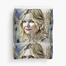 Goldilocks Kirsten Dunst Watercolors Duvet Cover