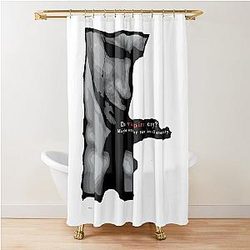 Mens Funny Horror Icon Series Do Vampires and Kirsten Dunst Shower Curtain