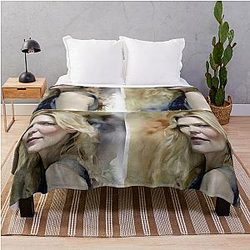 Delicacy Kirsten Dunst in Watercolor Throw Blanket