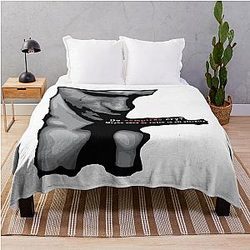 Mens Funny Horror Icon Series Do Vampires And Kirsten Dunst Throw Blanket