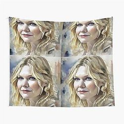 Goldilocks Kirsten Dunst in watercolor tapestry