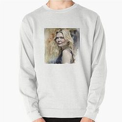 Kirsten Dunst in Watercolor Pullover Sweatshirt