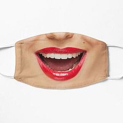 Frau Gesicht Spaß Mund Lippen Kiss Humor lachende flache Maske RB2411