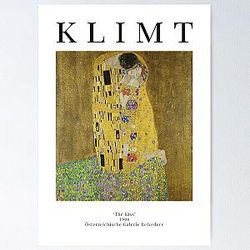 Die Kiss - Gustav Klimt - Ausstellung Poster Poster RB2411