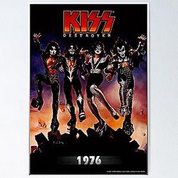 KISS la banda - Destroyer Year 1976 Poster RB2411