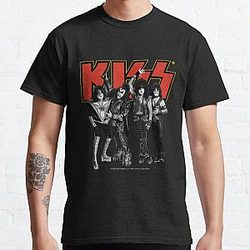 Kiss - Logo der Gruppe - Full Yellow and Red Classic T-Shirt RB2411
