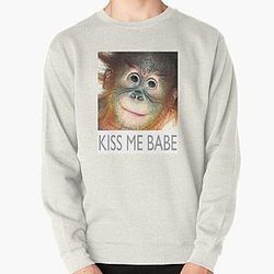 orangutan KISS ME BABE Pullover Felpa RB2411