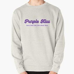 Púrpura Kiss Kpop Girl Group names logo Pullover Sweatshirt RB2411