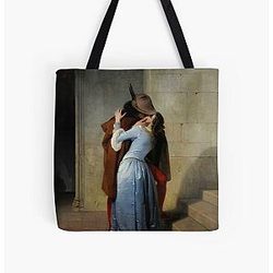 Francesco Hayez, Die Kiss, 1859 Alle Over Print Tote Bag RB2411