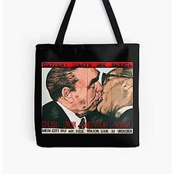 Fraternal Kiss Alle über Druck Tote Bag RB2411