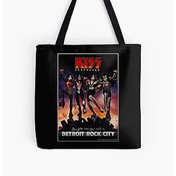 KISS la band - Destroyer Detroit Rock City Lyrics All Over Print Tote Bag RB2411