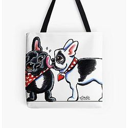 Francese Kiss Tutto su Tote Bag RB2411