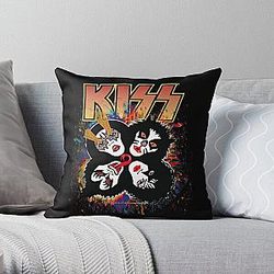 KISS a banda - Rock and Roll Over Splash Logo Throw Pillow RB2411