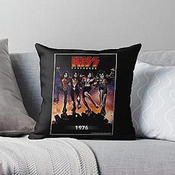 KISS la band - Destroyer Year 1976 Throw Pillow RB2411