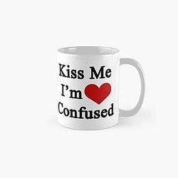 Kiss Me I m Confused Classic Mug RB2411