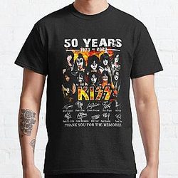 50 年 1973-2023 Kiss 思い出をありがとう クラシックTシャツRB2411