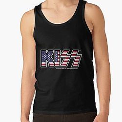 KISS USA Flagge Logo Tank Top RB2411