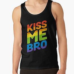 Kiss Me Bro Regenbogen Gay Pride Tank Top RB2411