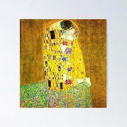 Die Kiss von Gustav Klimt Poster RB2411