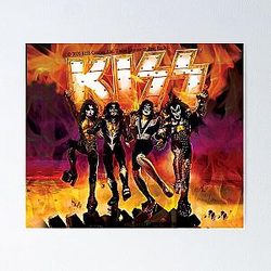 kiss la camisa de la banda t Poster RB2411