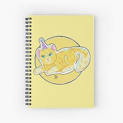 Birthday Kittie Spiral Notebook