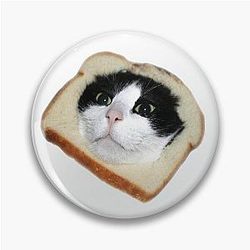 Bread Kitties Pin