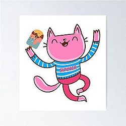Summer Kittie Poster