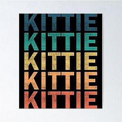 Kittie Name T Shirt - Kittie Vintage Retro Kittie Name Gift Item Tee Poster