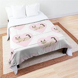 Kittie In Your Heart Comforter