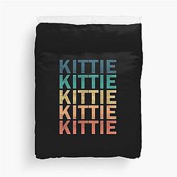 Kittie Name T Shirt - Kittie Vintage Retro Kittie Name Gift Item Tee Duvet Cover