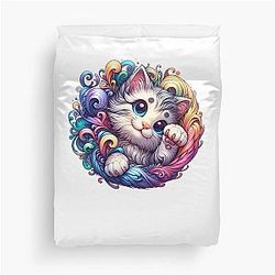 Cute Kittie Duvet Cover