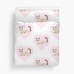 Kittie In Your Heart Duvet Cover