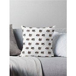 Cool Kitties Sticker-pack Throw Pillow