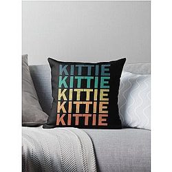 Kittie Name T Shirt - Kittie Vintage Retro Kittie Name Gift Item Tee Throw Pillow