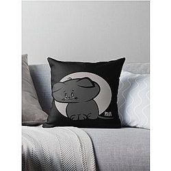 Sad Kittie Throw Pillow