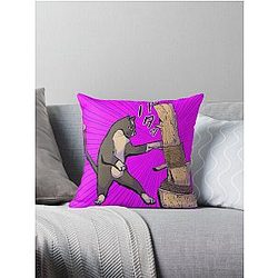 Kung-fu Kittie Throw Pillow
