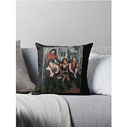Kittie black rare spit Throw Pillow
