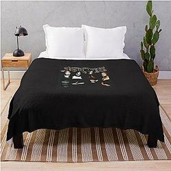 Kittie Black Rare Spit Throw Blanket