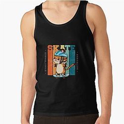 Kittie on a skateboard Tank Top