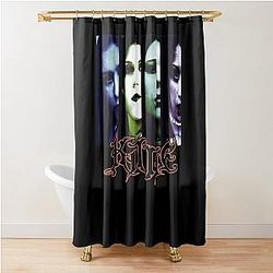 Kittie black rare spit Shower Curtain