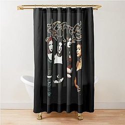 Kittie Black Rare Spit Classic Shower Curtain